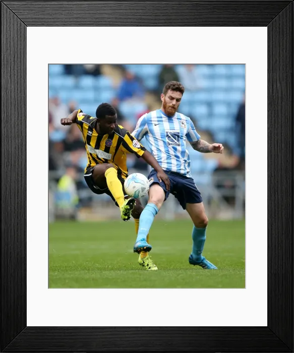 Framed Print : Intense Rivalry: Vincelot vs. Cole - Coventry City vs. Shrewsbury Town (Sky Bet League One) Framed Print : Intense Rivalry: Vincelot vs. Cole - Coventry City vs. Shrewsbury Town (Sky Bet League One)