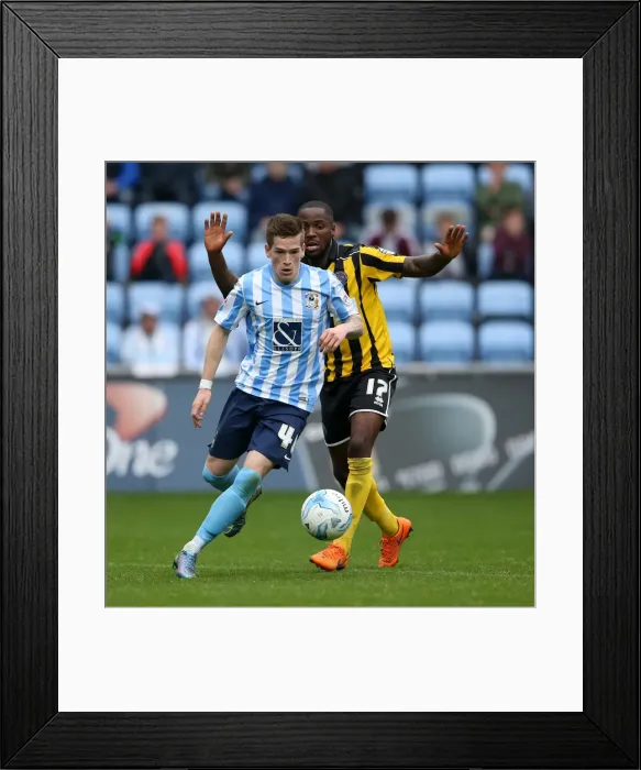 Framed Print : Intense Rivalry: Kent vs Ogogo's Battle for Possession in Coventry City vs Shrewsbury Town (Sky Bet League One) Framed Print : Intense Rivalry: Kent vs Ogogo's Battle for Possession in Coventry City vs Shrewsbury Town (Sky Bet League One)