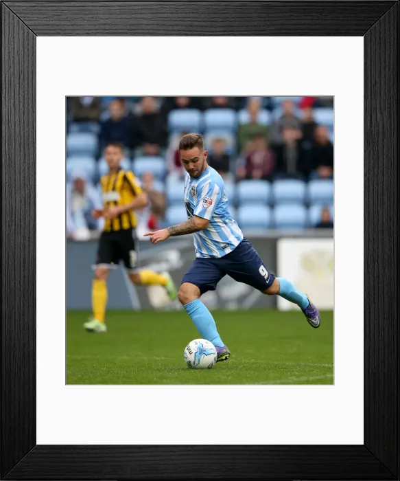 Framed Print : Adam Armstrong's Strike: Coventry City vs Shrewsbury Town, Sky Bet League One, Ricoh Arena Framed Print : Adam Armstrong's Strike: Coventry City vs Shrewsbury Town, Sky Bet League One, Ricoh Arena