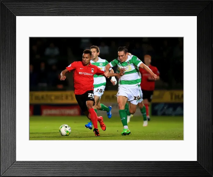Framed Print : Johnstones Paint Trophy - Southern Section - Second Round - Yeovil Town v Coventry Framed Print : Johnstones Paint Trophy - Southern Section - Second Round - Yeovil Town v Coventry