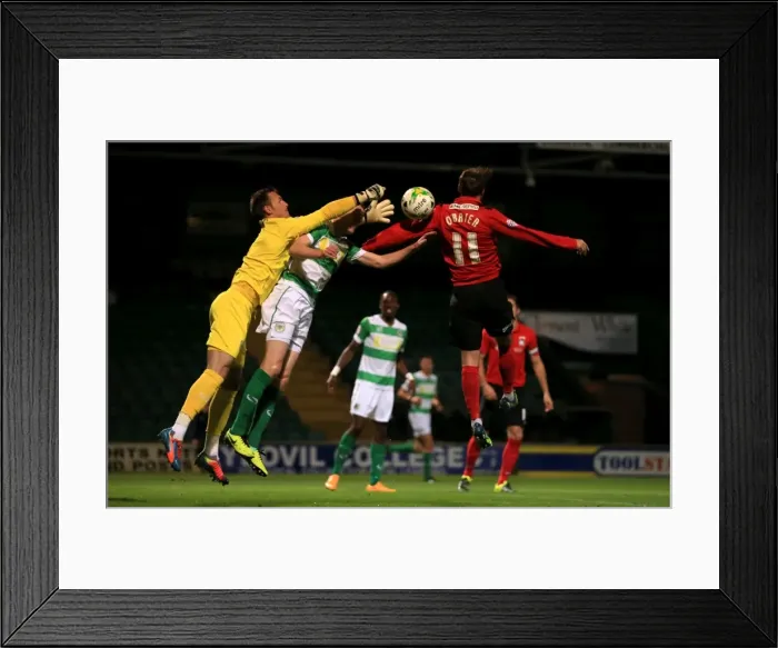 Framed Print : Goalkeeper Showdown: Coventry City vs. Yeovil Town - Johnstone's Paint Trophy Clash Framed Print : Goalkeeper Showdown: Coventry City vs. Yeovil Town - Johnstone's Paint Trophy Clash