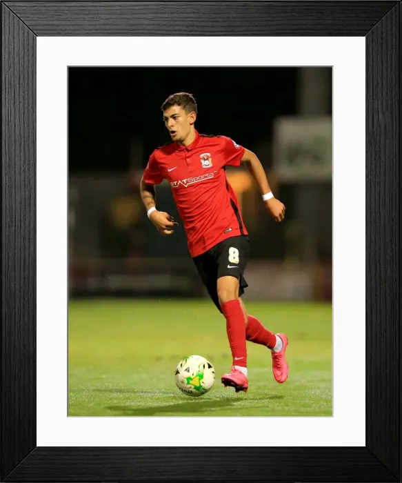 Framed Print : Ruben Lameiras in Action: Coventry City vs. Yeovil Town (Johnstone's Paint Trophy) Framed Print : Ruben Lameiras in Action: Coventry City vs. Yeovil Town (Johnstone's Paint Trophy)