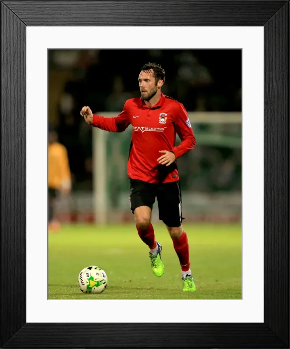 Framed Print : Coventry City vs Yeovil Town in Johnstones Paint Trophy Second Round at Huish Park Framed Print : Coventry City vs Yeovil Town in Johnstones Paint Trophy Second Round at Huish Park
