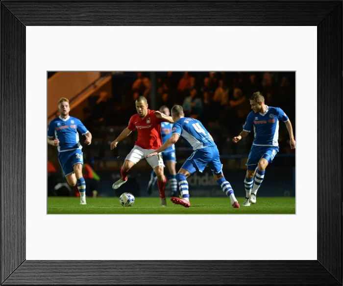 Framed Print : Joe Cole vs Jim McNulty: A Battle for Possession in Coventry City's Sky Bet League One Clash at Rochdale's Spotland Stadium Framed Print : Joe Cole vs Jim McNulty: A Battle for Possession in Coventry City's Sky Bet League One Clash at Rochdale's Spotland Stadium