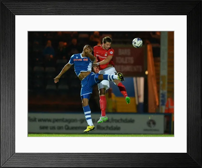 Framed Print : Intense Rivalry: Martin vs. Andrew - Battle for Possession in Coventry City vs. Rochdale (Sky Bet League One) Framed Print : Intense Rivalry: Martin vs. Andrew - Battle for Possession in Coventry City vs. Rochdale (Sky Bet League One)