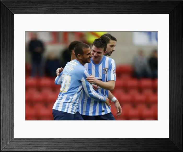 Framed Print : Marcus Tudgay's Brace: Coventry City Secures Sky Bet League One Victory Over Swindon Town Framed Print : Marcus Tudgay's Brace: Coventry City Secures Sky Bet League One Victory Over Swindon Town