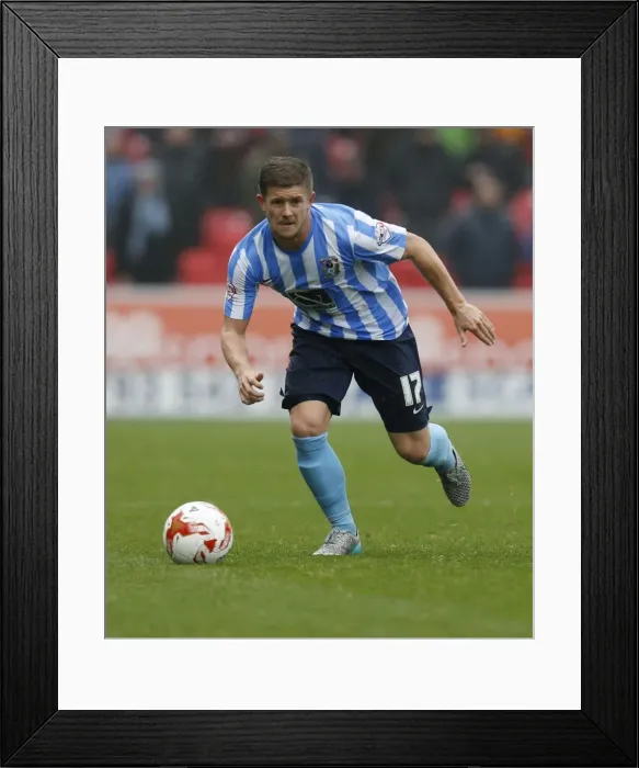 Framed Print : Aaron Phillips in Action: Coventry City vs Swindon Town, Sky Bet League One Framed Print : Aaron Phillips in Action: Coventry City vs Swindon Town, Sky Bet League One