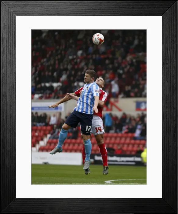 Framed Print : Clash of the Captains: El-Abd vs. Phillips in Sky Bet League One Showdown at County Ground (Swindon Town vs. Coventry City) Framed Print : Clash of the Captains: El-Abd vs. Phillips in Sky Bet League One Showdown at County Ground (Swindon Town vs. Coventry City)