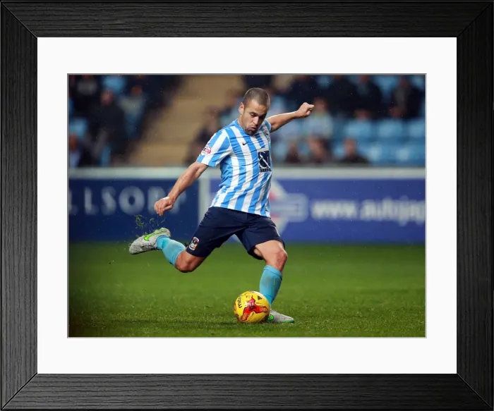 Framed Print : Joe Cole Scores Coventry City's Fourth Goal in Sky Bet League One Match Against Barnsley