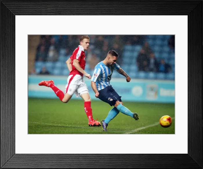 Framed Print : Adam Armstrong's Hat-Trick: Coventry City's Triumph over Barnsley in Sky Bet League One (Ricoh Arena)