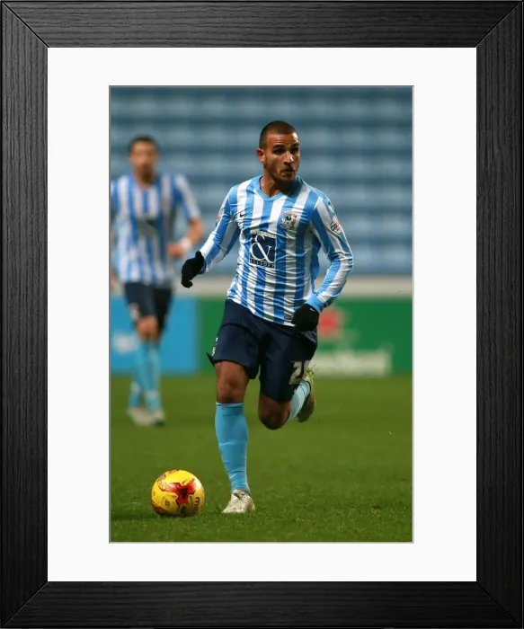 Framed Print : Marcus Tudgay in Action: Coventry City vs Barnsley, Sky Bet League One at Ricoh Arena Framed Print : Marcus Tudgay in Action: Coventry City vs Barnsley, Sky Bet League One at Ricoh Arena
