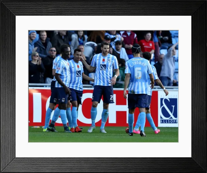 Framed Print : Jacob Murphy Scores Upset Goal for Coventry City against Northampton Town in FA Cup Framed Print : Jacob Murphy Scores Upset Goal for Coventry City against Northampton Town in FA Cup