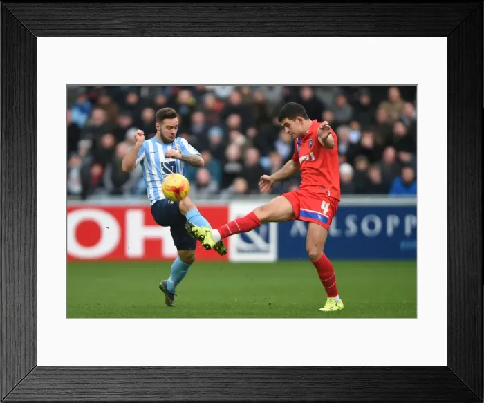 Framed Print : Intense Rivalry: Armstrong vs. Egan - Sky Bet League One Showdown Framed Print : Intense Rivalry: Armstrong vs. Egan - Sky Bet League One Showdown