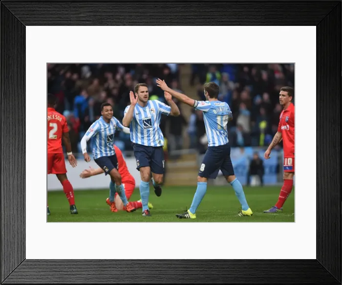 Framed Print : Ben Turner's Brace: Coventry City's Victory over Gillingham in Sky Bet League One (Ricoh Arena) Framed Print : Ben Turner's Brace: Coventry City's Victory over Gillingham in Sky Bet League One (Ricoh Arena)