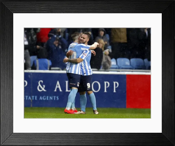Framed Print : Adam Armstrong's Thrilling Debut Goal: Coventry City's Triumph over Doncaster Rovers (Sky Bet League One) Framed Print : Adam Armstrong's Thrilling Debut Goal: Coventry City's Triumph over Doncaster Rovers (Sky Bet League One)