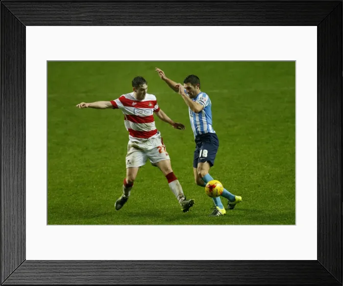 Framed Print : Battle for the Ball: Coventry City vs Doncaster Rovers in Sky Bet League One - Sam Ricketts vs Conor Grant Framed Print : Battle for the Ball: Coventry City vs Doncaster Rovers in Sky Bet League One - Sam Ricketts vs Conor Grant