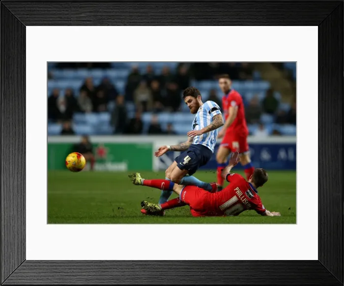 Framed Print : Clash at Ricoh Arena: Coventry City vs Oldham Athletic in Sky Bet League One Framed Print : Clash at Ricoh Arena: Coventry City vs Oldham Athletic in Sky Bet League One