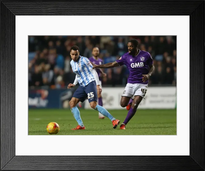 Framed Print : Battle for the Ball: Murphy vs. Grant in Coventry City vs. Port Vale Football Rivalry Framed Print : Battle for the Ball: Murphy vs. Grant in Coventry City vs. Port Vale Football Rivalry