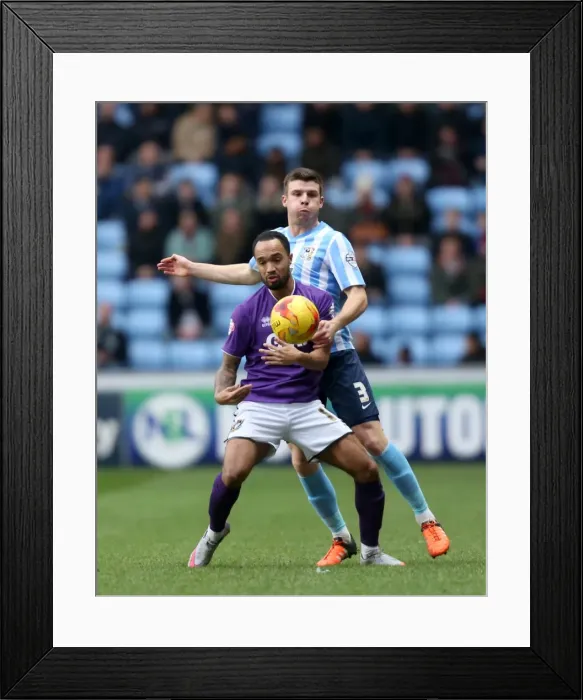 Framed Print : Battle for the Ball: Chris Stokes vs. Byron Moore - Coventry City vs. Port Vale, Sky Bet League One, Ricoh Arena Framed Print : Battle for the Ball: Chris Stokes vs. Byron Moore - Coventry City vs. Port Vale, Sky Bet League One, Ricoh Arena