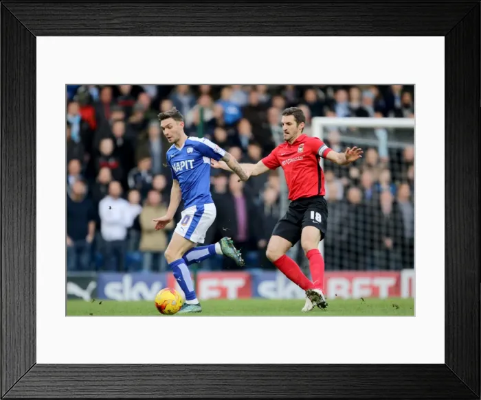 Framed Print : Battle for the Ball: Rickets vs. O'Shea - Sky Bet League One Clash Framed Print : Battle for the Ball: Rickets vs. O'Shea - Sky Bet League One Clash