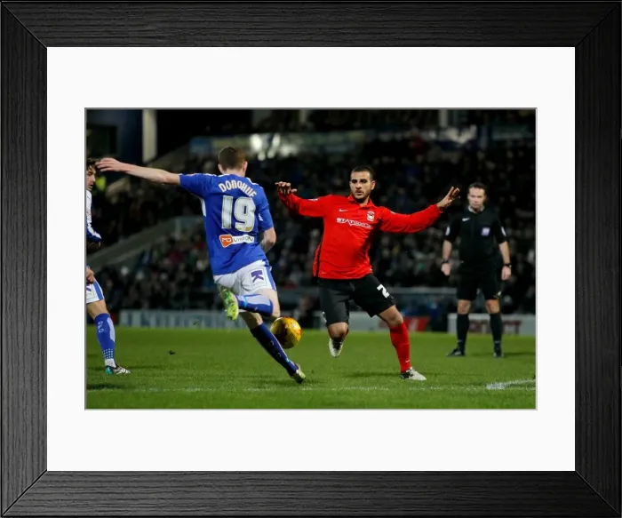Framed Print : Intense Rivalry: Aaron Martin vs. Dion Donohue in Sky Bet League One Clash at Proact Stadium Framed Print : Intense Rivalry: Aaron Martin vs. Dion Donohue in Sky Bet League One Clash at Proact Stadium