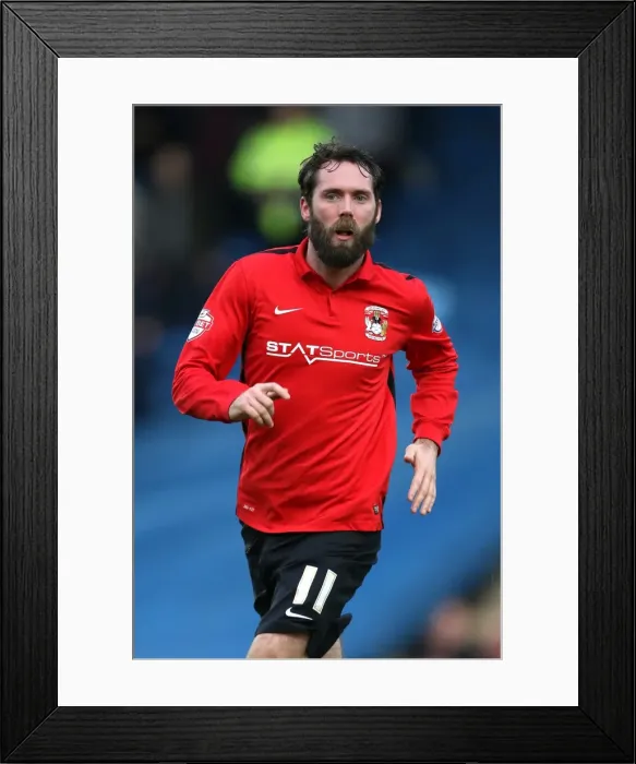 Framed Print : Sky Bet League One Showdown: Chesterfield vs Coventry City at Proact Stadium - James O'Brien in Action