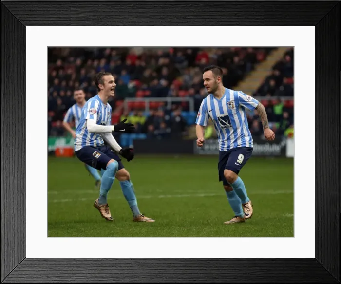 Framed Print : Adam Armstrong Scores Penalty Goal: Coventry City's Triumph over Crewe Alexandra in Sky Bet League One Framed Print : Adam Armstrong Scores Penalty Goal: Coventry City's Triumph over Crewe Alexandra in Sky Bet League One