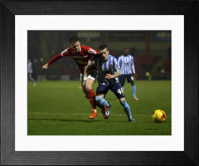 Framed Print : Battle for the Ball: Oliver Turton vs. Ryan Kent - Sky Bet League One Rivalry at Crewe Alexandra Framed Print : Battle for the Ball: Oliver Turton vs. Ryan Kent - Sky Bet League One Rivalry at Crewe Alexandra