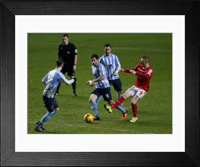 Framed Print : Coventry City vs. Walsall: League One Rivalry - Clash between Romain Vincelot and Sam Mantom (Sky Bet League One) Framed Print : Coventry City vs. Walsall: League One Rivalry - Clash between Romain Vincelot and Sam Mantom (Sky Bet League One)