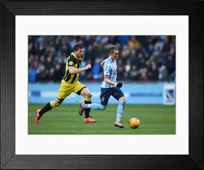Framed Print : James Maddison vs John Mousinho: A Riveting Rivalry in Coventry City vs Burton Albion, Sky Bet League One