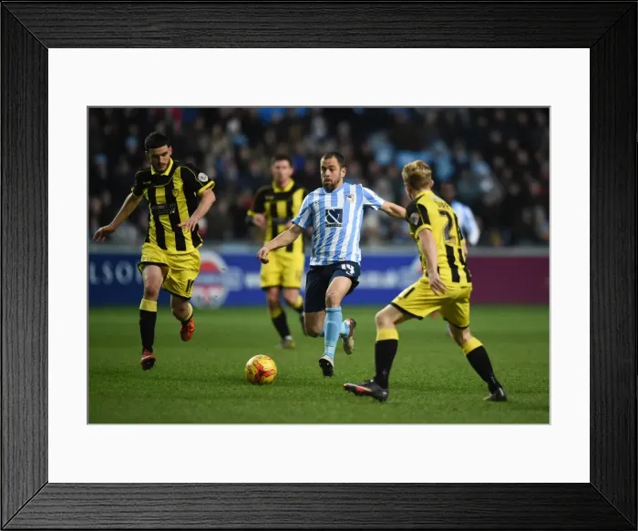 Framed Print : Intense Rivalry: Joe Cole Faces Off Against Burton Albion's Anthony O'Connor and Mark Duffy Framed Print : Intense Rivalry: Joe Cole Faces Off Against Burton Albion's Anthony O'Connor and Mark Duffy