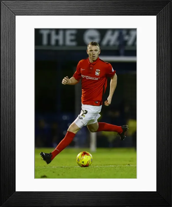 Framed Print : Peter Ramage in Action: Coventry City vs. Southend United, Sky Bet League One Framed Print : Peter Ramage in Action: Coventry City vs. Southend United, Sky Bet League One