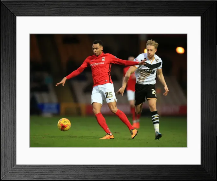 Framed Print : Clash of the Stars: Leitch-Smith vs Murphy at Vale Park - Coventry City vs Port Vale, Sky Bet League One Framed Print : Clash of the Stars: Leitch-Smith vs Murphy at Vale Park - Coventry City vs Port Vale, Sky Bet League One