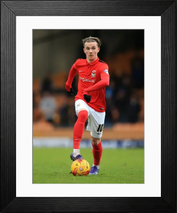 Framed Print : James Maddison's Thrilling Performance: Coventry City vs Port Vale at Vale Park Framed Print : James Maddison's Thrilling Performance: Coventry City vs Port Vale at Vale Park