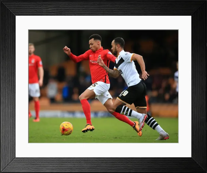 Framed Print : Battle at Vale Park: Moore vs. Murphy Showdown - Sky Bet League One Clash Framed Print : Battle at Vale Park: Moore vs. Murphy Showdown - Sky Bet League One Clash
