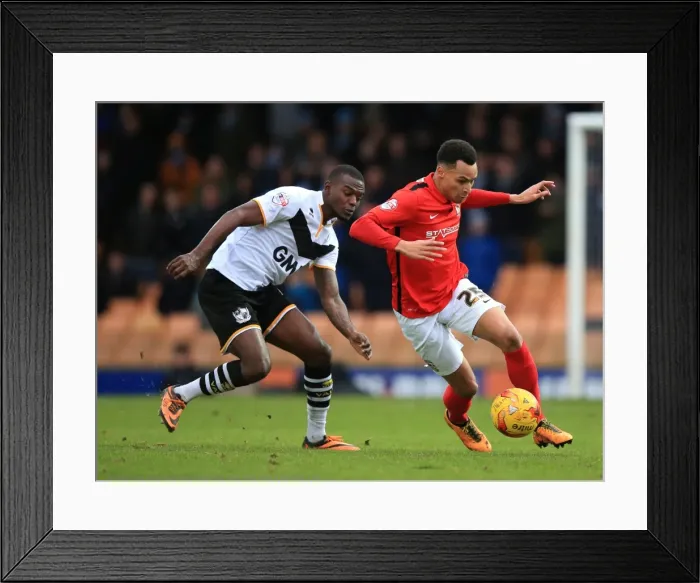 Framed Print : The Battle of Vale Park: Theo Robinson vs. Jacob Murphy in Sky Bet League One Clash Framed Print : The Battle of Vale Park: Theo Robinson vs. Jacob Murphy in Sky Bet League One Clash