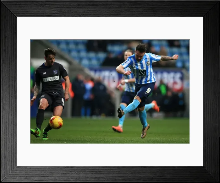 Framed Print : Adam Armstrong's Brace: Coventry City Thrash Bury 6-0 in League One (Ricoh Arena)