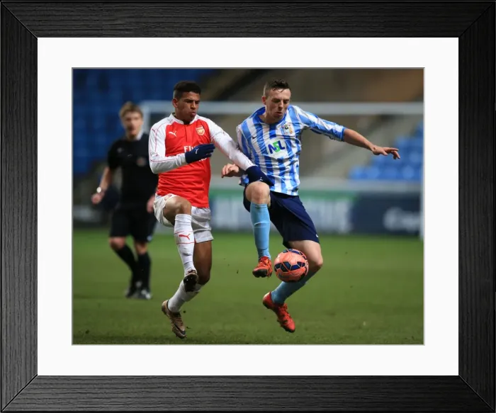 Framed Print : Battle for the Ball: Coventry City vs. Arsenal - FA Youth Cup Fifth Round Framed Print : Battle for the Ball: Coventry City vs. Arsenal - FA Youth Cup Fifth Round