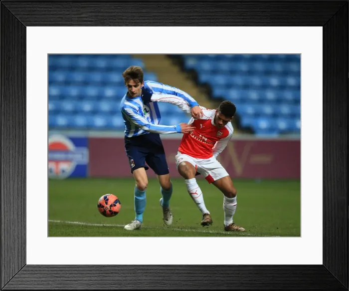 Framed Print : Battle for the Ball: Coventry City vs. Arsenal - FA Youth Cup Fifth Round Framed Print : Battle for the Ball: Coventry City vs. Arsenal - FA Youth Cup Fifth Round
