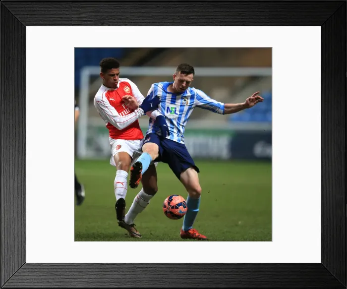 Framed Print : Battle for the Ball: Coventry City vs. Arsenal - FA Youth Cup Fifth Round Framed Print : Battle for the Ball: Coventry City vs. Arsenal - FA Youth Cup Fifth Round