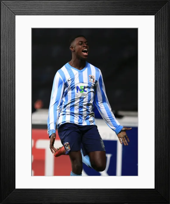 Framed Print : Last-Minute Drama: Bassala Sambou Scores Extra-Time Winner for Coventry City against Arsenal in FA Youth Cup Framed Print : Last-Minute Drama: Bassala Sambou Scores Extra-Time Winner for Coventry City against Arsenal in FA Youth Cup