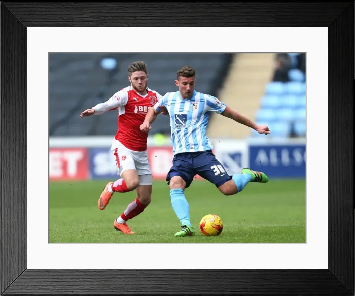 Framed Print : Sky Bet League One: Coventry City vs Fleetwood Town Clash at Ricoh Arena Framed Print : Sky Bet League One: Coventry City vs Fleetwood Town Clash at Ricoh Arena