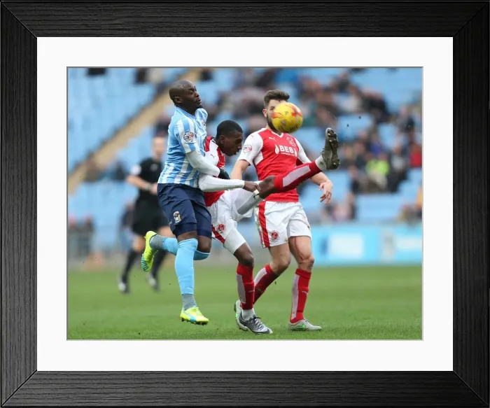 Framed Print : Sky Bet League One Showdown: Coventry City vs Fleetwood Town at Ricoh Arena