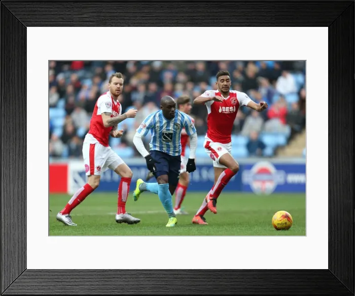 Framed Print : Sky Bet League One Showdown: Coventry City vs Fleetwood Town at Ricoh Arena