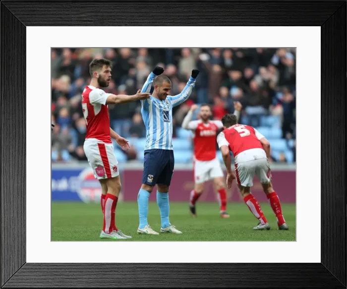 Framed Print : Sky Bet League One Showdown: Coventry City vs Fleetwood Town at Ricoh Arena