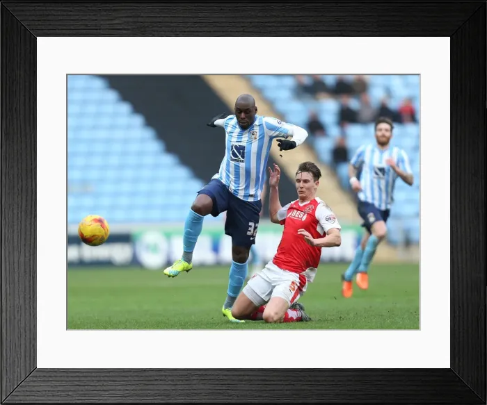 Framed Print : Sky Bet League One Showdown: Coventry City vs Fleetwood Town at Ricoh Arena