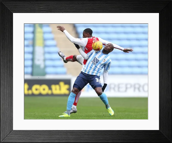 Framed Print : Sky Bet League One Showdown: Coventry City vs Fleetwood Town at Ricoh Arena
