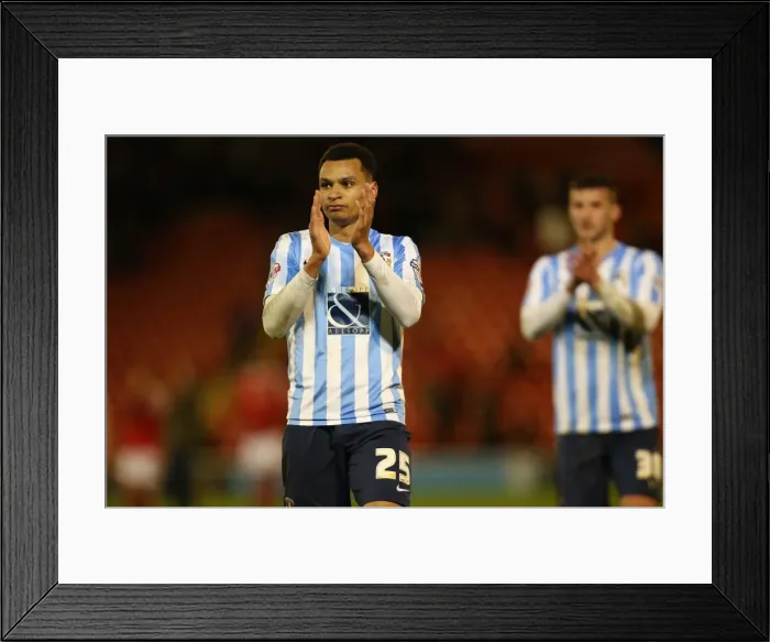 Framed Print : Jacob Murphy's Emotional Applause: Coventry City's Triumph at Oakwell (Sky Bet League One - Barnsley vs Coventry City) Framed Print : Jacob Murphy's Emotional Applause: Coventry City's Triumph at Oakwell (Sky Bet League One - Barnsley vs Coventry City)