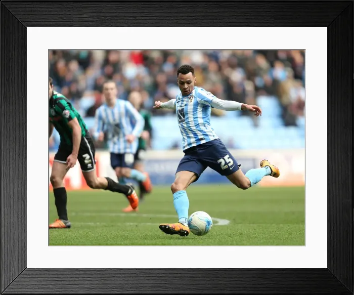 Framed Print : Dramatic Save by Rochdale's Josh Lillis from Coventry City's Jacob Murphy (Sky Bet League One) Framed Print : Dramatic Save by Rochdale's Josh Lillis from Coventry City's Jacob Murphy (Sky Bet League One)