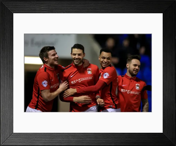 Framed Print : Sky Bet League One - Shrewsbury Town v Coventry City - Greenhous Meadow